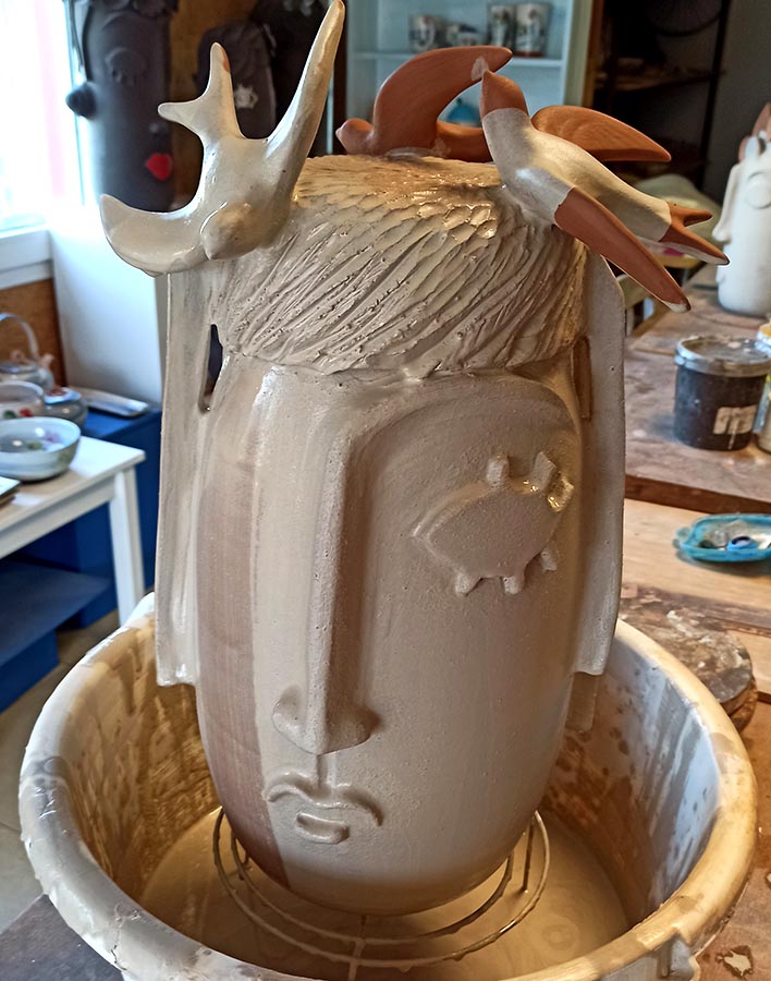 Travail en cours / Work in progress - sculpture Myriam Piéplu